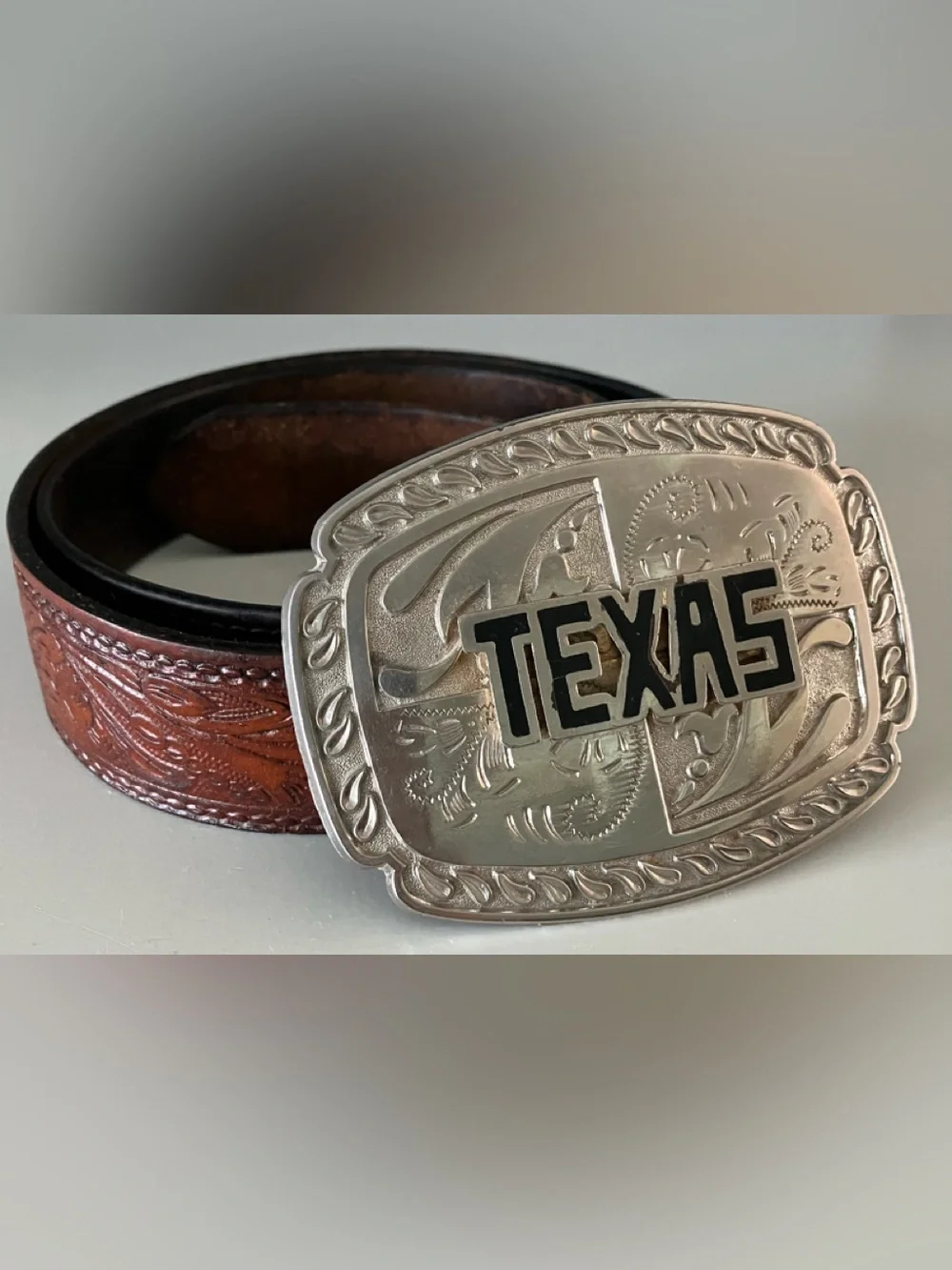 TEXAS LADIES WESTERN LEATHER BELT